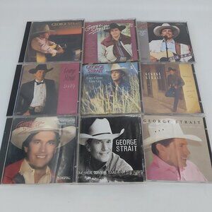 George Strait Music Lot of 9 Audio CDs Cases in Good Condition